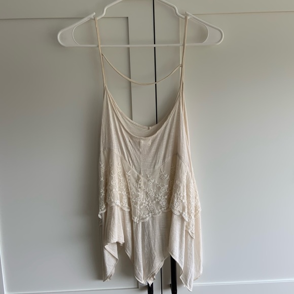 Urban Outfitters Cream Lace Tank Top - Picture 2 of 2